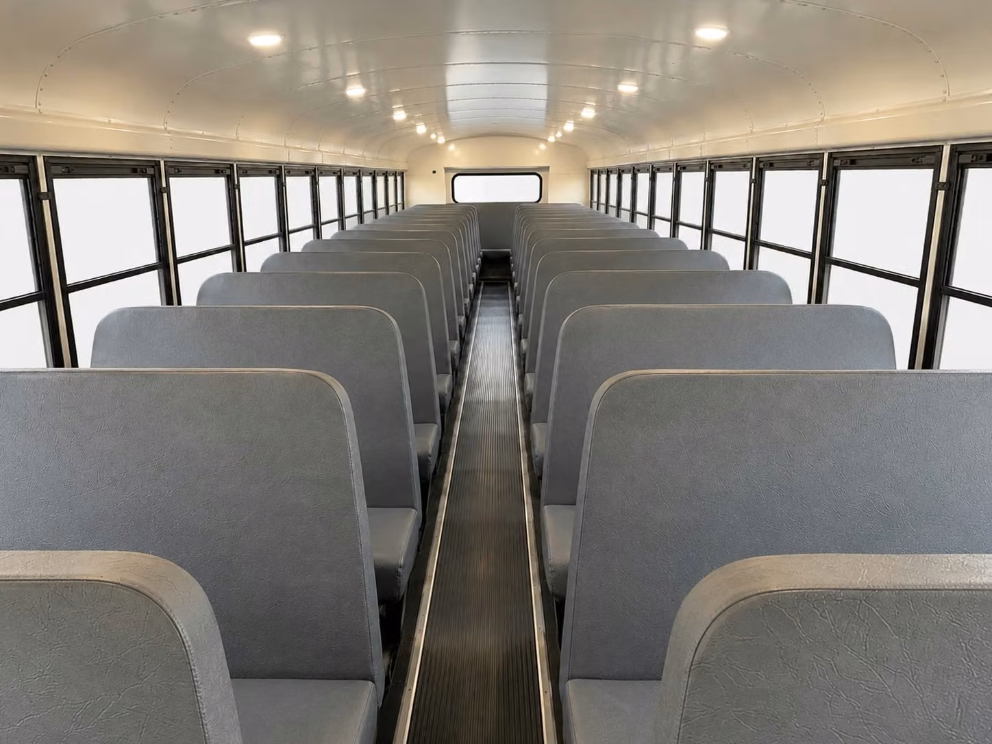 school bus inside